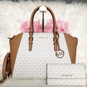 Michael Kors Ciara Satchel Purse - medium large